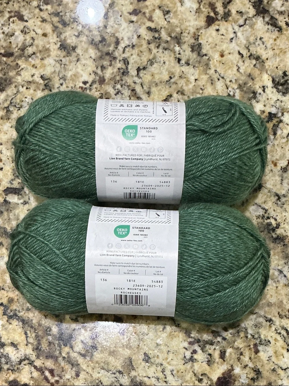 Lion Brand Heartland Yarn in Rocky Mountains - 2 Skeins - Picture 6 of 8